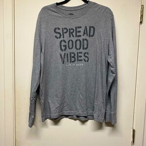 Life is Good Size M Long Sleeved Shirt